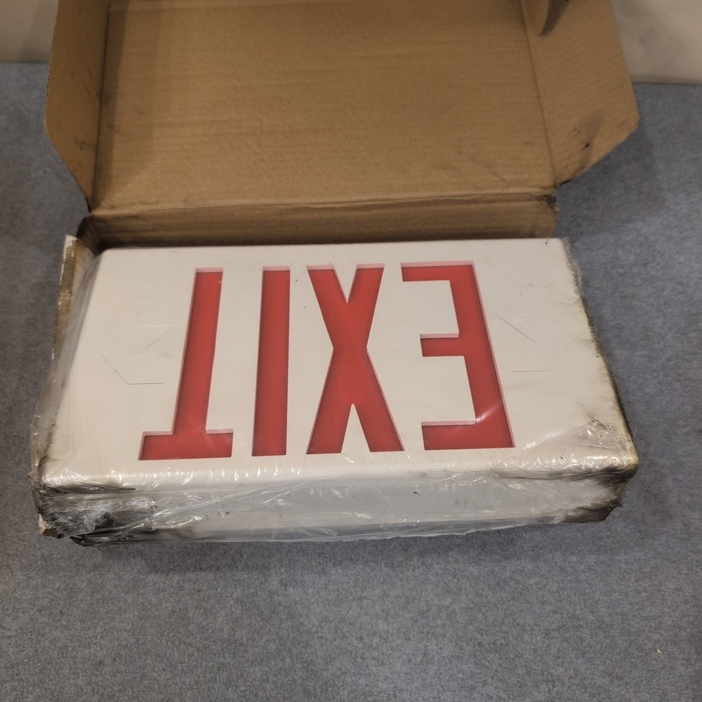Sure-Lites LPX7 LED Emergency Exit Sign Red Green Polycarbonate Eaton NA307 - Picture 4 of 4